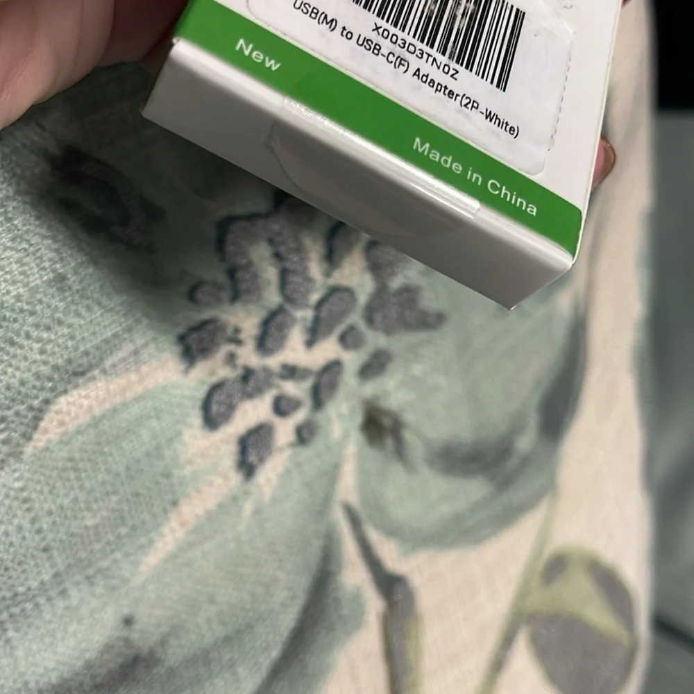 BNIB 2PC USB TO USB-C ADAPTER IN WHITE SEALED BOX
